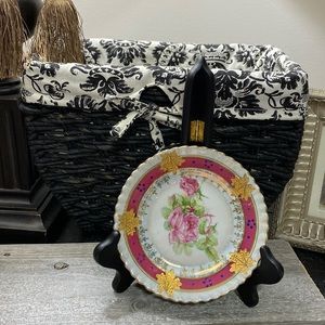 IImenau Antique Porcelain Factory Rose Plate C. 1920!